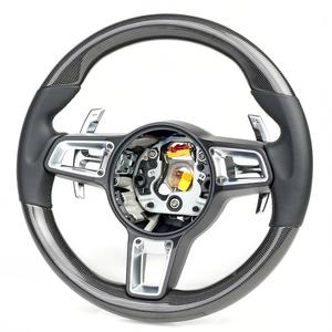Volant <span class=keywords><strong>Ferrari</strong></span> en fibre de carbone avec cadre de boutons, sport premium, fond plat, prise en main améliorée, remplacement pour la plupart des modèles - Product Image 3