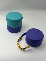 Conteneur de voyage pour animaux de compagnie, grande capacité, étanche, sans BPA, portable, double couche, anti-fuite, en silicone, bol pour animaux de compagnie