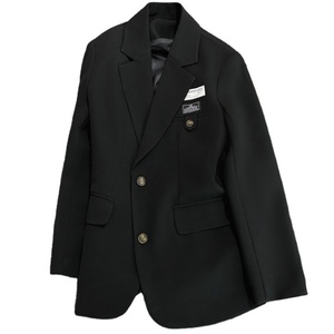 Veste de costume noire pour femme, nouvelle collection automne, coupe ajustée, style urbain tendance, petit blazer. - Product Image 5