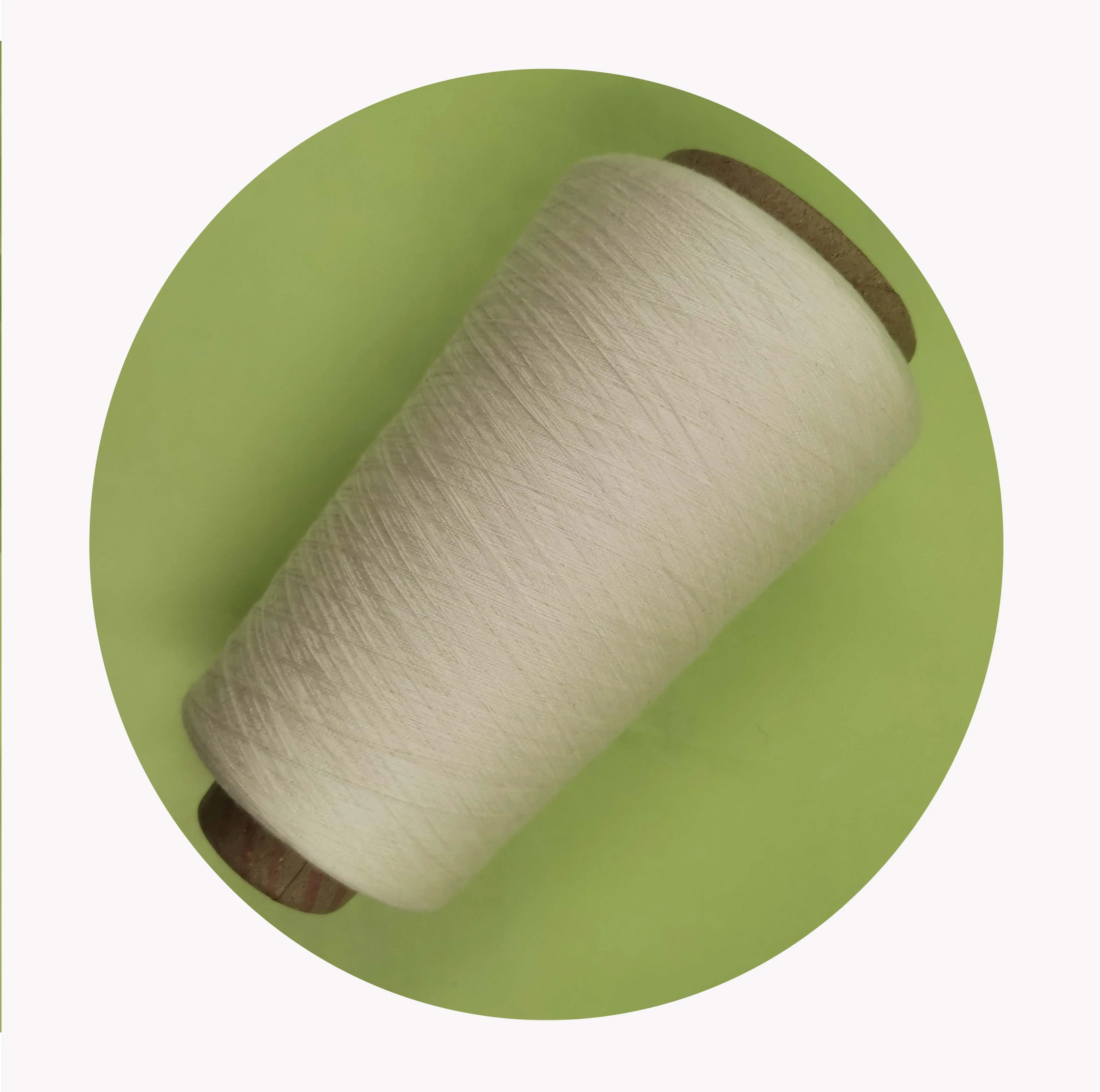 環境に優しく自然なリングスパン70コットン30麻糸編み物と織り用