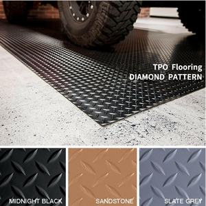Échantillon gratuit de tapis de sol en TPO personnalisé de 1 à 5 mm, 100 % imperméable, en rouleau pour véhicules, remorques de fret - Product Image 2