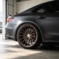 1PC Jantes forgées JDM Euro Style 6061-T6 Bronze Mat Monobloc Multi-Rayons 17-24 pouces pour Voitures de Luxe Sportives et Performantes