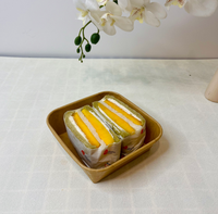 Boîtes alimentaires carrées en papier biodégradables écologiques avec couvercles, contenants à lunch jetables en kraft personnalisables pour la vente à emporter