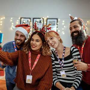 Custom Christmas <b>Lanyard</b> with Detachable Clip Durable <b>Polyester</b> Neck Strap for Keys ID Cards and Phone Accessories Perfect - Product Image 3