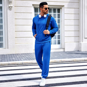 Conjunto Deportivo Premium para Hombre y Mujer, con Logotipo Personalizado, 2 Piezas, Sudadera con Capucha y Pantalones Jogger, Ropa Deportiva Informal de Algodón y Felpa - Product Image 1