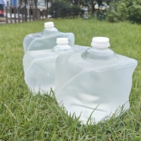 Bon marché Prix 10L 20L Seau Cubitainer en plastique Bon joint Aucune fuite Jerry Can pliable avec trous Robinet sans poignée dans la boîte