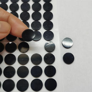 Patins en caoutchouc de silicone antidérapants noirs auto-adhésifs écologiques durables et silencieux, tampons amortisseurs, moulures plates - Product Image 4