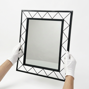 Wholesale Rectangle Metal <b>Wall</b> <b>Mirror</b> With Geometric Design Decorative For Home Interior - Product Image 2