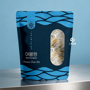 Sachet Doypack Personnalisé Imprimé en BOPP Stratifié Qualité Alimentaire avec Fenêtre pour l'Emballage de Poisson Séché - Product Image 5