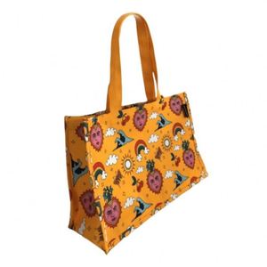 Sac fourre-tout en coton grande capacité, nouvelle mode estivale, haute qualité, faible MOQ, sac à main de plage en toile pour femme avec logo personnalisé - Product Image 1