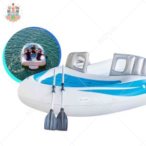 Isla Flotante Inflable para Agua, 400x210x120cm, para Fiestas y <span class=keywords><strong>Alquiler</strong></span>, Bote Inflable para Exteriores - Product Image 6