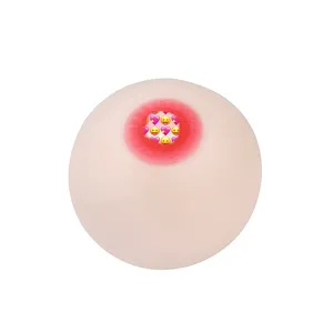 Realistic Silicone Boob Ball Soft Breast Squishy Squeeze Toy Stress  Reliever New