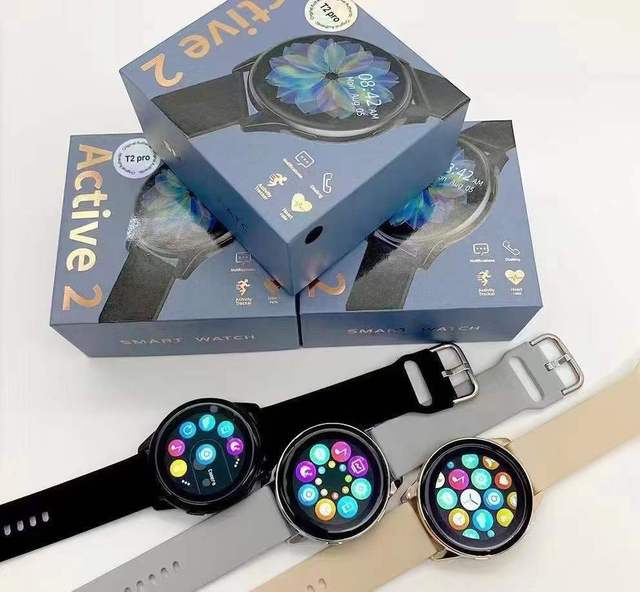 T2 Pro Fitness Smartwatch Music Player Heart Rate Blood Oxygen Detection Sleep Step Tracking Outdoor Sports 3 ATM Silicone