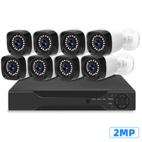 Kit de surveillance CCTV AHD Vishi pour usine, caméra de sécurité sans fil extérieure DVR Wifi, vision nocturne HD 4/8/16 canaux