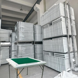 Meja Bar lipat plastik kokoh, Meja tinggi persegi panjang untuk pesta koktail luar ruangan dan penggunaan acara - Product Image 4