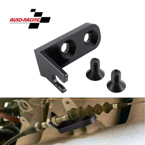 Auso-Racing Throttle Body <b>Bracket</b> Cable Mount For Honda Civic B-Series Manifold 1988-2000 Aluminum Alloy Black - Product Image 1