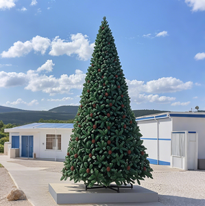 300cm 400cm 500cm venta al por mayor de fábrica personalizada árbol de Navidad <span class=keywords><strong>gigante</strong></span> con hojas exuberantes árbol de Navidad de <span class=keywords><strong>abeto</strong></span> artificial de PVC - Product Image 6