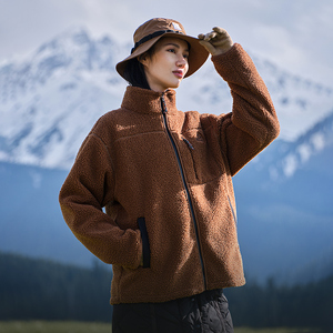 Giacca in <span class=keywords><strong>Pile</strong></span> Pelliot con Collo Alto per Donna, Giacca Antivento e Calda da Esterno AW 440g per Uomo - Product Image 3