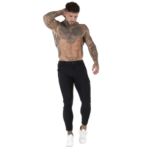 Gingtto <span class=keywords><strong>pantaloni</strong></span> da lavoro Casual Slim-Fit da <span class=keywords><strong>uomo</strong></span> personalizzati <span class=keywords><strong>pantaloni</strong></span> da tuta kaki elasticizzati <span class=keywords><strong>pantaloni</strong></span> <span class=keywords><strong>Chino</strong></span> da <span class=keywords><strong>uomo</strong></span> - Product Image 4