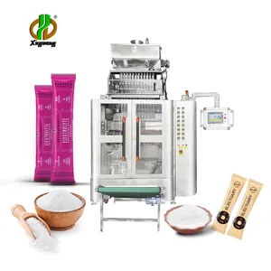 High Efficiency Multi Lanes 8 Lane 10 Lane Granular 3 in 1 Instant Coffee Stick Package Vertical Filling Sealing Packing Machine