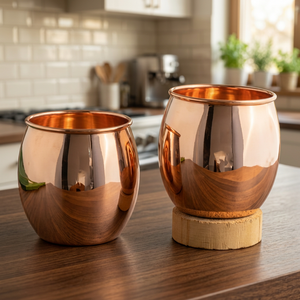 Juego de Vasos de Vidrio y Metal Bañado en Oro, Estilo Glamuroso, para Bebidas, Regalo para Adultos - Product Image 5