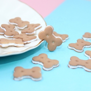 Precio Favorable, comida en miniatura, <span class=keywords><strong>hueso</strong></span> de perro, galleta, resina, artesanía, cabujón, bricolaje, artesanía de resina decorativa - Product Image 5
