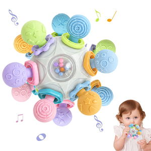 Jouet de <span class=keywords><strong>dentition</strong></span> sensoriel Montessori en gros pour bébés de 0 à 6 mois et de 6 à 12 mois, hochets et jouets de <span class=keywords><strong>dentition</strong></span> pour bébés - Product Image 2