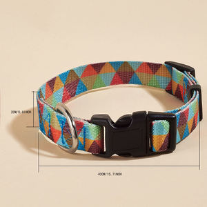 <span class=keywords><strong>Collar</strong></span> para Perro con Estampado Multicolor, Estilo Simple y Moderno para Perros Pequeños, Medianos y Grandes, <span class=keywords><strong>Collar</strong></span> de Nailon Resistente para Mascotas, Pitbulls, Poodles - Product Image 2