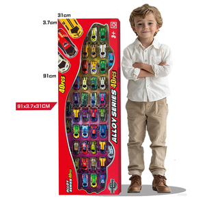 Modellini di Auto in Lega Pressofusa in Scatola, 40 Pezzi, Giocattoli Educativi per <span class=keywords><strong>Bambini</strong></span>, Regalo per le Vacanze, Giocattoli Interattivi per l'Educazione Precoce - Product Image 1