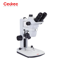 Best Selling Binocular Stereo LED Microscope for Teaching with Rechargeable Batteries LED Light Source Biological Microscope