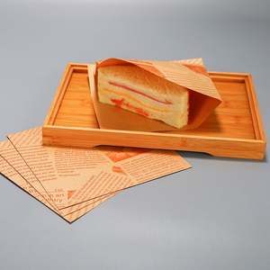 Sac en papier triangulaire imprimé sur mesure pour sandwich, sac en papier en forme de L, manchon de sac en papier, sac en papier à deux côtés ouverts - Product Image 4