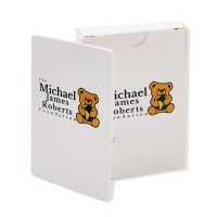Kertas Profesional 300gsm Kustom Logo Anda Sendiri Kartu Poker Iklan Ukuran Kustom dengan Kotak Cetak