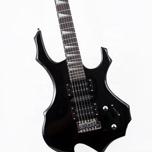Электрогитара 6-струнная, черная, с звукоснимателями <span class=keywords><strong>HSH</strong></span>, прямые поставки с завода, тонкая обработка, OEM, на заказ, 39 дюймов - Product Image 1