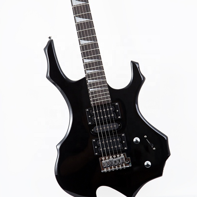 6 String Black Color Electric Guitar HSH Pick up Factory Direct Prices Finely Processed Oem Custom 39' Electric Guitar