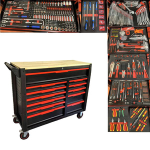 718pcs Heavy-Duty Metal Tool Trolley Customizable OEM <b>Workbench</b> Auto Repair Garage Warehouse Workshop <b>Stainless</b> <b>Steel</b> - Product Image 1