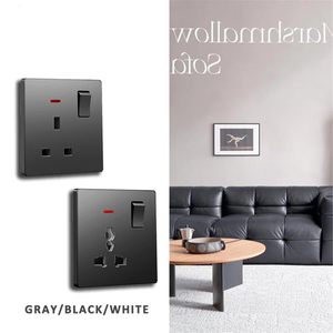 Interruptor de Pared Eléctrico Universal Gris de 13A para Reino Unido, 2 Puertos USB, 2 Puertos Tipo-C, 4 Tomas de Corriente, IP20, para Control de Ventilador y Lámpara con Regulación - Product Image 4