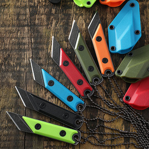 Outdoor Mini Necklace Straight Knife Pocket Knife Key <b>Box</b> Cutter <b>Box</b> Cutter Office Pencil <b>Letter</b> Opener <b>Box</b> Cutter - Product Image 2