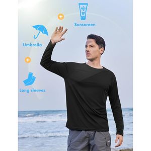 เสื้อแรชการ์ดแขนยาวผู้ชาย UPF 50 แห้งเร็ว ป้องกันแสงแดด สำหรับตกปลา - Product Image 5