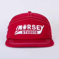 Casquette Snapback Richardson 256 personnalisée vintage à 7 panneaux, visière plate, classique, brodée USA, non structurée, vierge, unisexe, modèle RD BA 0688