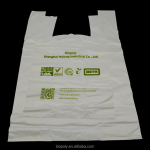 Bolsa de Camiseta Económica 100% Biodegradable y Compostable en Paquete - Product Image 2