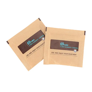 Humidor de cigarros de dos vías marrón portátil de alta calidad estilo de diseño clásico Vanace 62% 65% 69% 70% Paquete de Control de humedad 7x6,4 cm - Product Image 1