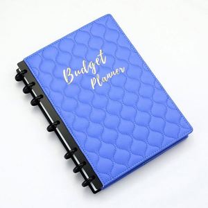 Agenda de planification budgétaire mensuelle en cuir PU à reliure à disques pour la vente en gros - Product Image 4