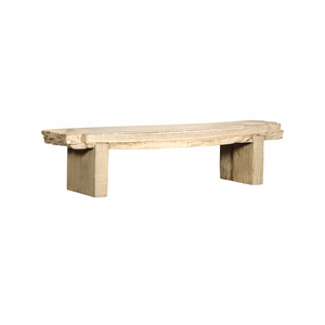 Banco Bajo de Madera Reciclada Estilo Rústico, Muebles de Granja para Jardín, Recibidor, Sala de Estar, Decoración del Hogar - Product Image 1
