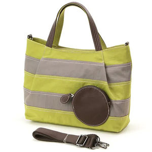 Bolso de lona de gran capacidad para mujer, clásico, a rayas, informal, para compras, bolso de hombro tipo mensajero - Product Image 2