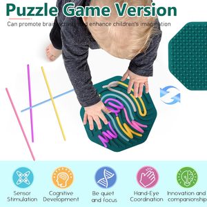 Jouet en acier de taille personnalisée pour calmer les enfants autistes Planche de décompression octogonale double face en silicone Divertissement sportif - Product Image 4
