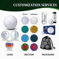 Balle de golf de haute qualité, trois couches, prix abordable, impression de logo personnalisée, vol stable et rotation équilibrée.