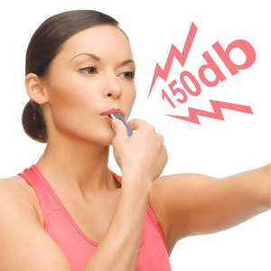 Silbato de Emergencia Deportivo al por Mayor, Silbatos de Seguridad de Acero Inoxidable de Doble Tubo con Llavero para Actividades al Aire Libre, Navegación y Camping - Product Image 1