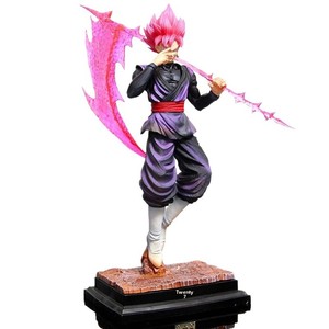 Figurine de collection <span class=keywords><strong>Zamasu</strong></span> et <span class=keywords><strong>Goku</strong></span> double tête couleur pêche en PVC, édition premium écologique, modèle 2D - Product Image 1