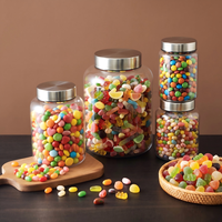 Nouveaux petits pots de conservation pour aliments secs, qualité alimentaire, pour l'affichage et le stockage en magasin bio