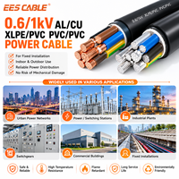 Câble d'alimentation souterrain 0,6/1KV N2XY YJV 2, 3, 4 ou 5 conducteurs 16mm 25mm 35mm 95mm 120mm 150mm Cuivre CU/XLPE/PVC YJV